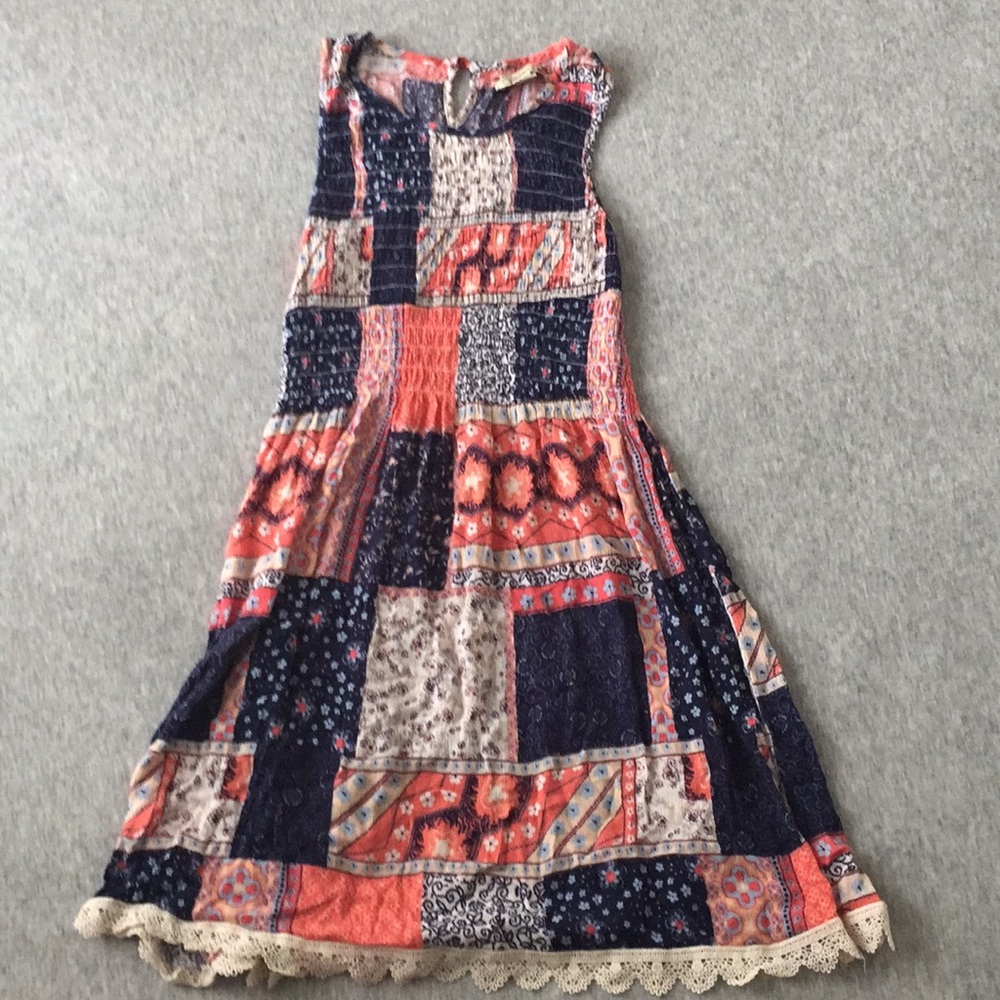 Navy and Coral Sundress